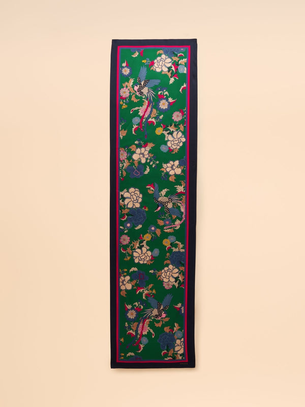 Joules Windsor Green Silk Scarf - Lucks of Louth