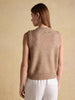Joules Holly Knitted Crew Tank - Tan - Lucks of Louth