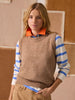 Joules Holly Knitted Crew Tank - Tan - Lucks of Louth