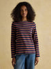 Joules Harbour Boat Neck Breton Top - Tan/Navy