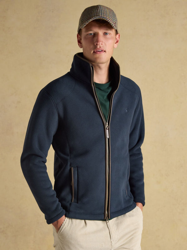 Joules Heritage Full Zip Fleece - Navy - Lucks of Louth