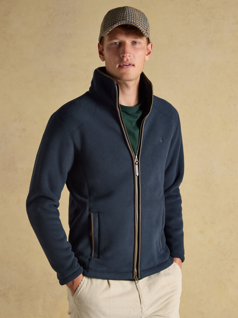 Joules Heritage Full Zip Fleece - Navy - Lucks of Louth