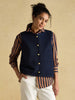 Joules Holly Button Through Knitted Vest - Navy - Lucks of Louth