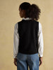 Joules Holly Button Through Knitted Tank - Black - Lucks of Louth
