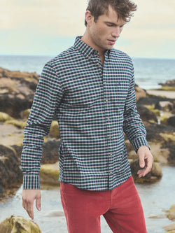Joules Long Sleeved Shirt - Oxford Check - Blue - Lucks of Louth