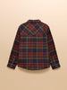 Joules Kids' Brushed Flannel Long Sleeve Shirt - Navy Check