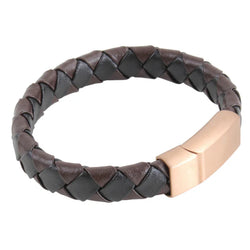 David Aster black & brown braided bracelet - Lucks of Louth