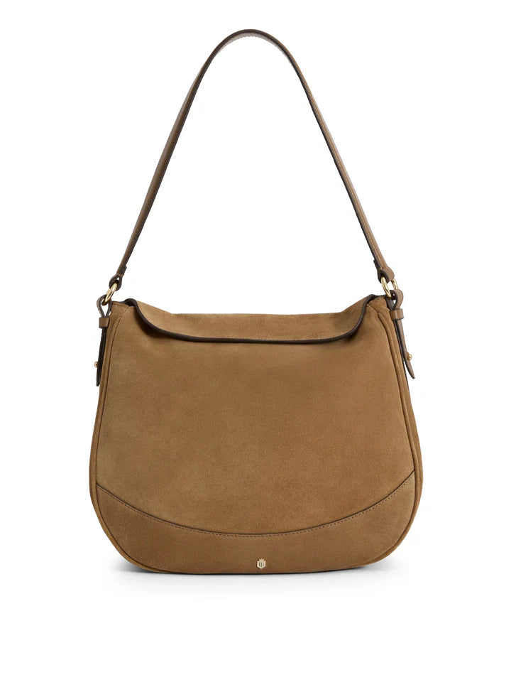 Fairfax & Favor Dartmoor Hobo Bag - Tan Suede - Lucks of Louth