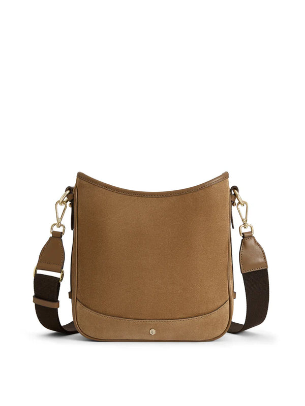 Fairfax & Favor Dartmoor Messenger Bag - Tan Suede - Lucks of Louth