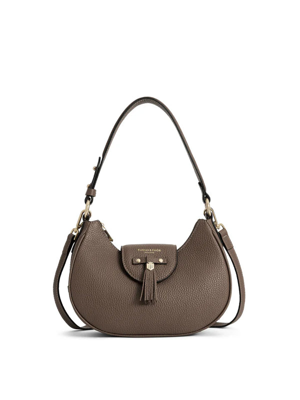 Fairfax & Favor Windsor Shoulder Bag - Fog Leather - Lucks of Louth