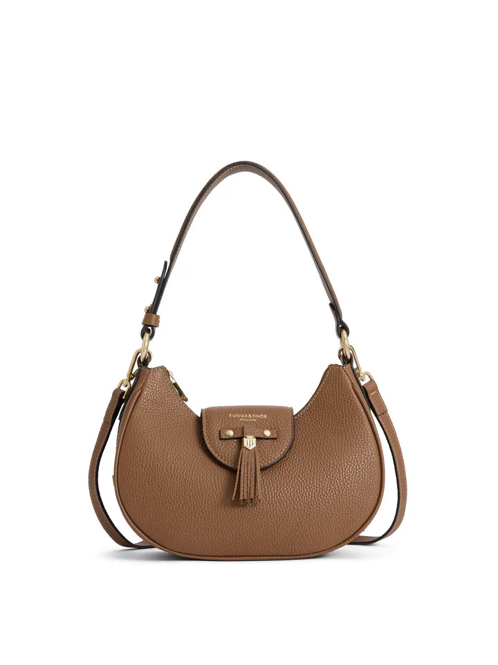 Fairfax & Favor Windsor Shoulder Bag - Tan Leather - Lucks of Louth