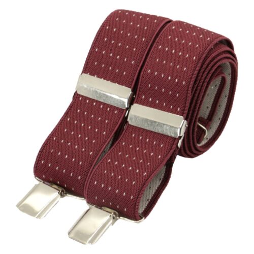 David Aster Burgundy Dot Braces