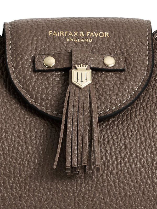 Fairfax & Favor Windsor Shoulder Bag - Fog Leather - Lucks of Louth