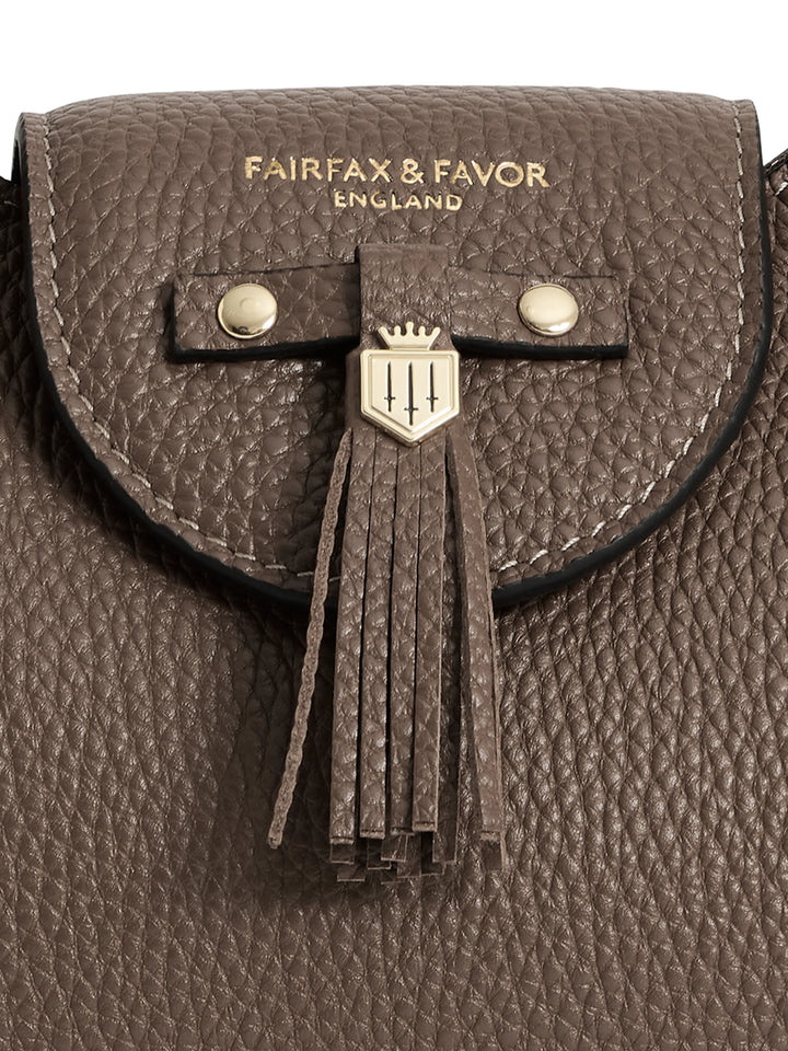 Fairfax & Favor Windsor Shoulder Bag - Fog Leather - Lucks of Louth