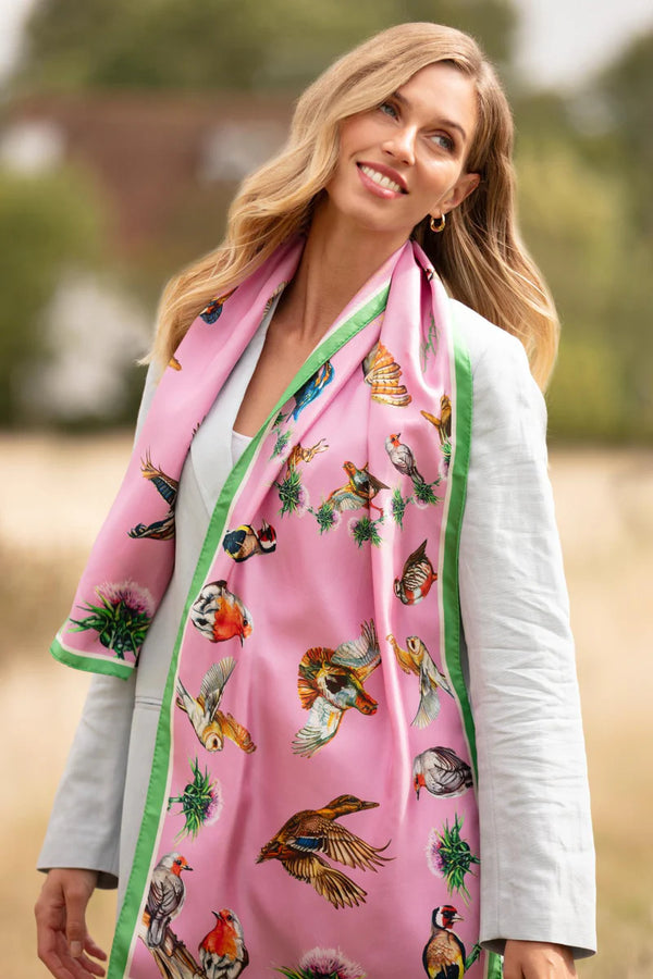 Clare Haggas Walk on the Wild Side Classic Scarf - Sweet Pea - Lucks of Louth