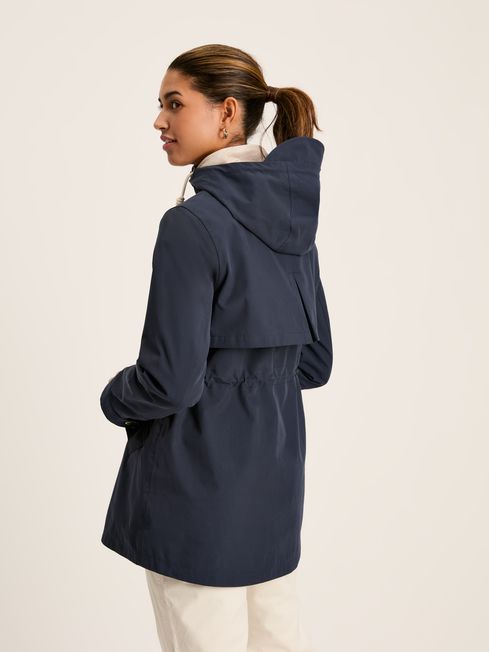 Joules Portwell Raincoat with Hood - Navy Blue - Lucks of Louth