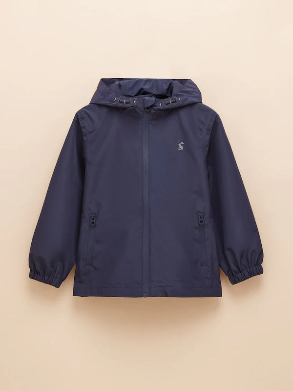 Joules Ranwell Navy Boys Waterproof Jacket - Lucks of Louth