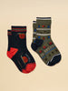 Joules Eat Feet 2 Pack Bug Socks,Navy - Lucks of Louth