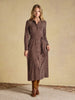 Joules Theodora Jersey Shirt Dress - Brown Spot - Lucks of Louth