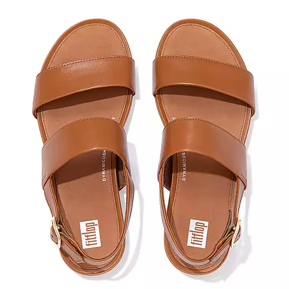 Fitflop Gracie Leather Back Strap Sandel - Light Tan - Lucks of Louth