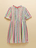 Joules Gracie Short Sleeved Fruit Stripe Dress,Multi - Lucks of Louth