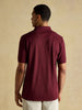 Joules Woody Cotton Pique Polo Shirt - Port Burgundy - Lucks of Louth
