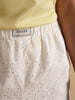 Joules Amara White Pull On Cotton Shorts - Lucks of Louth