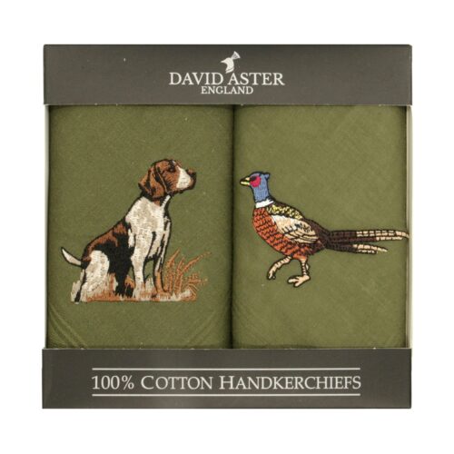 Dalaco Pocket Handkerchief Box Set - Pheasant & Hound - Lucks of Louth