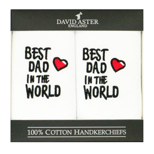 Dalaco Pocket Handkerchief Box Set - Best Dad - Lucks of Louth