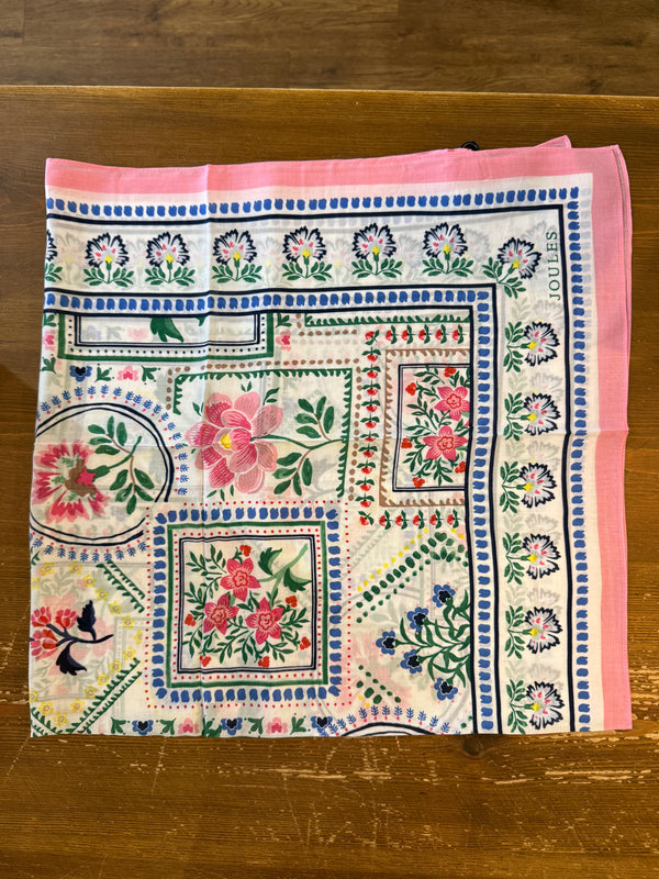 Joules Middleton Floral Scarf,Pink - Lucks of Louth