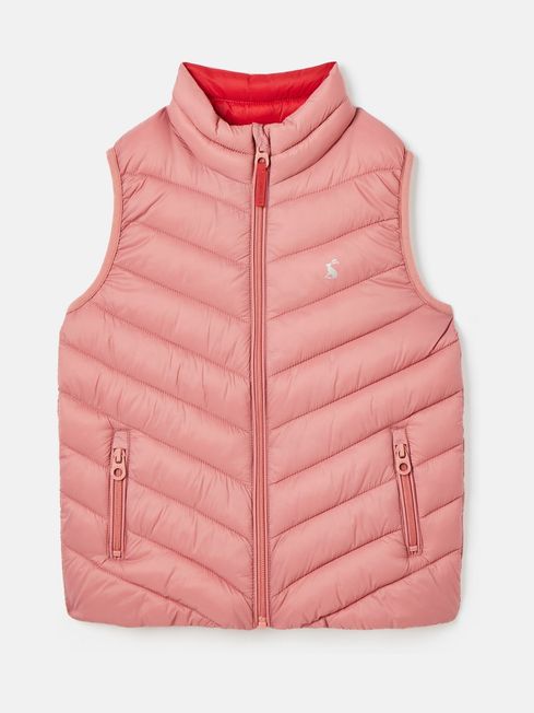 Joules Crofton Showerproof Padded Gilet - Pink - Lucks of Louth