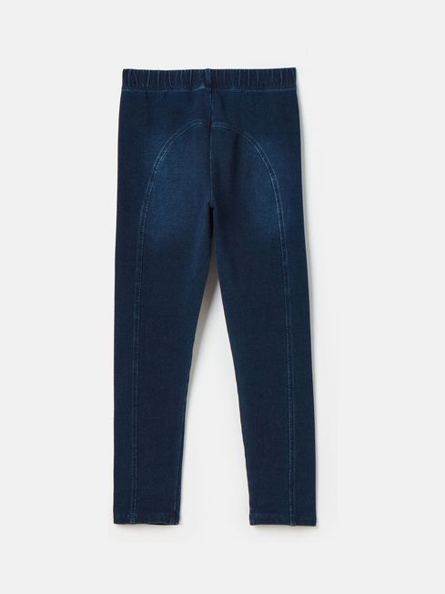 Joules Trot Jersey Denim Jodphur-Style Leggings - Dark Navy Denim - Lucks of Louth