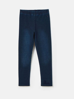 Joules Trot Jersey Denim Jodphur-Style Leggings - Dark Navy Denim - Lucks of Louth