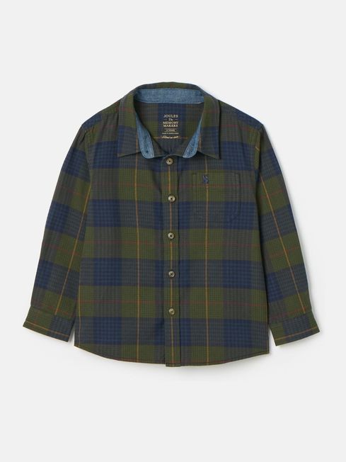 Joules Buchanan Checked Shirt - Green - Lucks of Louth