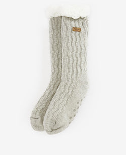 barbour cable knit Longe Socks - One Size -Oatmeal - Lucks of Louth