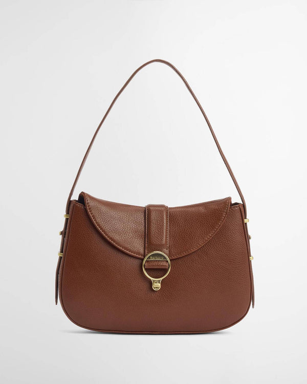 Barbour Alder Leather Shoulder Bag - Brown - Lucks of Louth