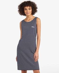 Barbour Dalmore Stripe Dress - Navy/White - Lucks of Louth