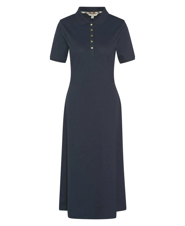 Barbour Celeste Midi Polo Dress - Classic Navy - Lucks of Louth