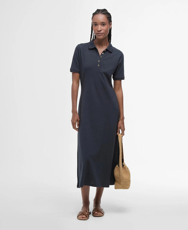 Barbour Celeste Midi Polo Dress - Classic Navy - Lucks of Louth