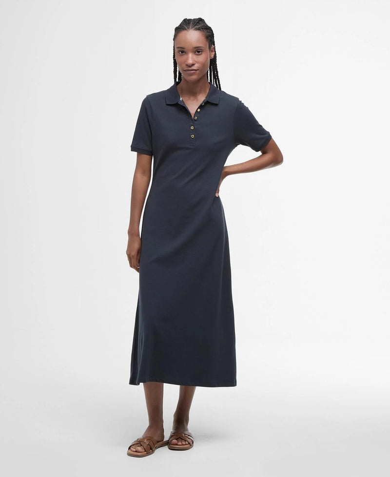 Barbour Celeste Midi Polo Dress - Classic Navy - Lucks of Louth
