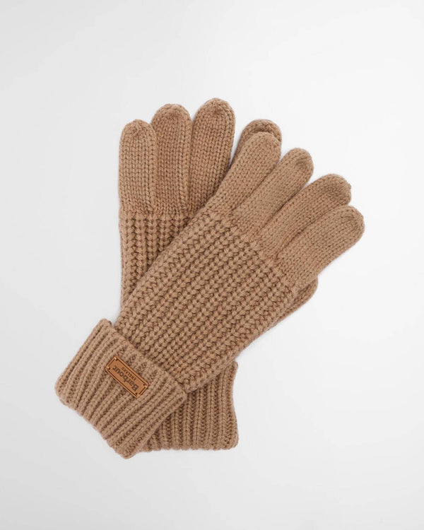 Barbour Ladies Saltburn Knitted Gloves - Mink - Lucks of Louth