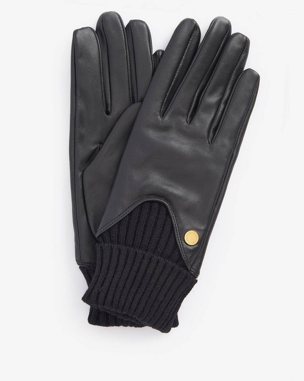 Barbour Deanna Leather Gloves - Black - Lucks of Louth