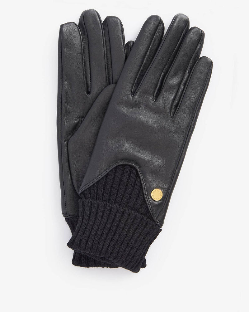 Barbour Deanna Leather Gloves - Black - Lucks of Louth