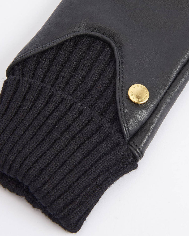 Barbour Deanna Leather Gloves - Black - Lucks of Louth