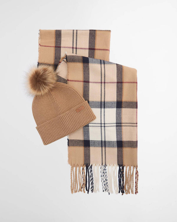 Barbour Dover Hailes Hat & Scarf Set - Lucks of Louth