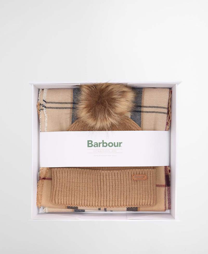 Barbour Dover Hailes Hat & Scarf Set - Lucks of Louth