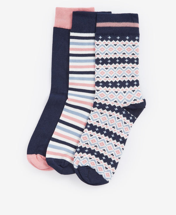 BARBOUR CLAUDIA FAIRISLE SOCK GIFTSET - Lucks of Louth