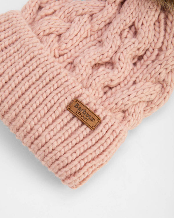 Barbour Penshaw Beanie - Pink Blush - Lucks of Louth