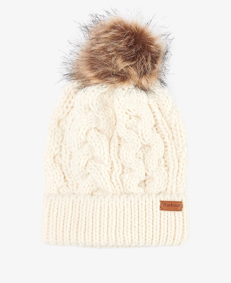 Barbour Penshaw Beanie Hat - Cloud - One Size - Lucks of Louth