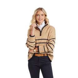 Schoffel Sandsend 1/4 Zip Jumper - Warm Sand - Lucks of Louth